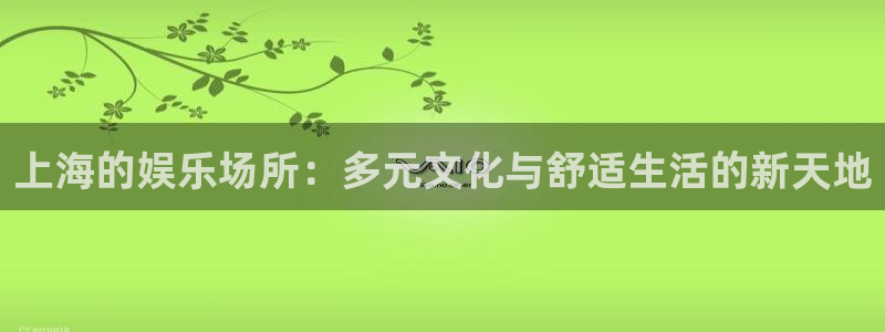 天富平台加拿大app预测：上海的娱乐场所：多元文化与舒适生活的新天地