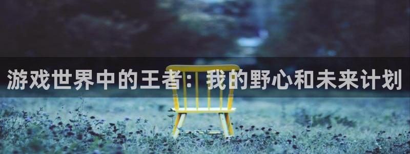 壹号大舞台娱乐传媒：游戏世界中的王者：我的野心和未来计划