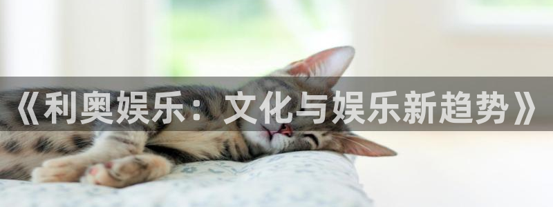 天富平台,com：《利奥娱乐：文化与娱乐新趋势》